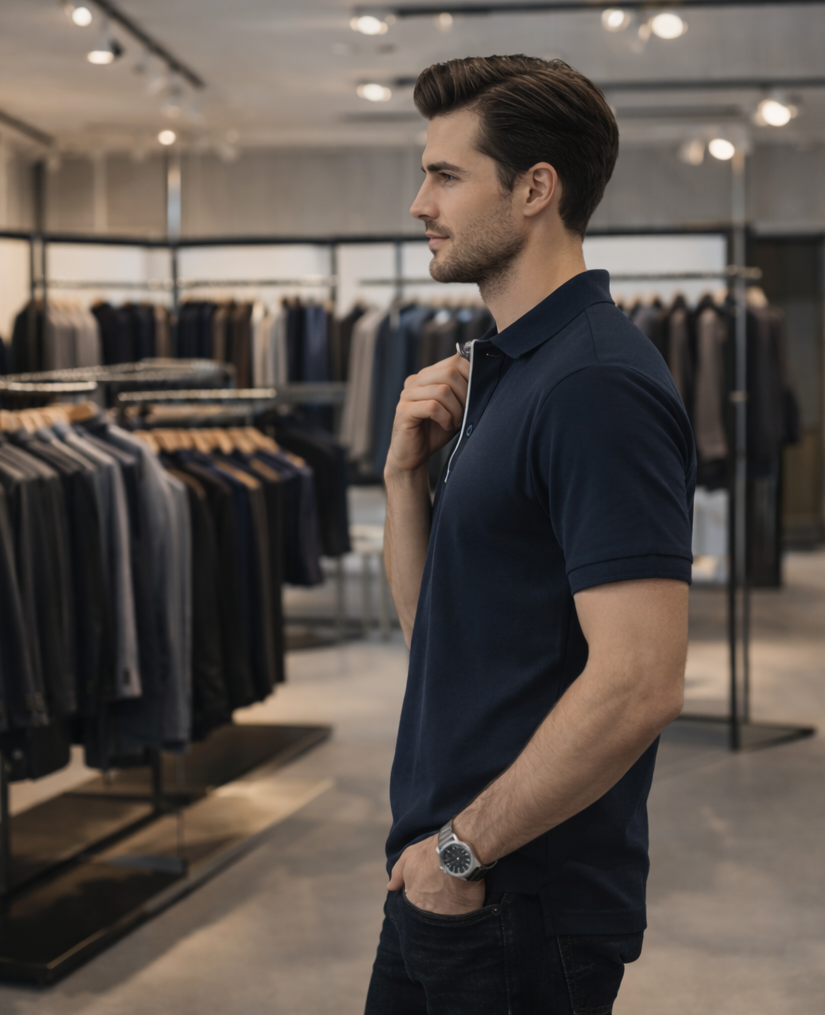 REXOT FASHION Classic Navy Polo T-Shirt