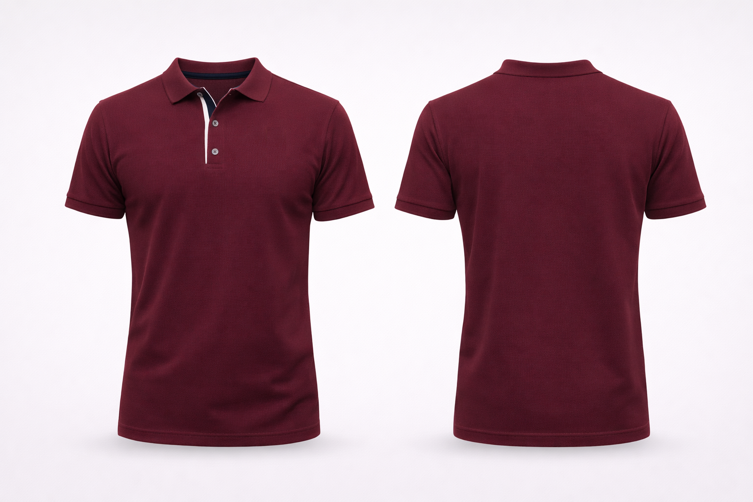 Custom Printed Polo T-Shirt (Maroon) – Give Your Own Design