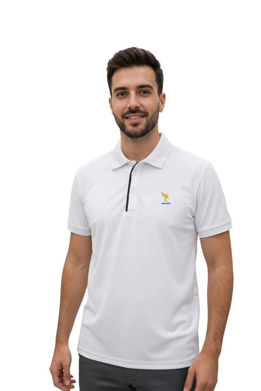 REXOT FASHION Urban Style Polo T-Shirt (White)