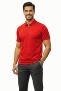 Men’s Premium Red Polo T-Shirt | Zip Neck | Smart Casual Wear