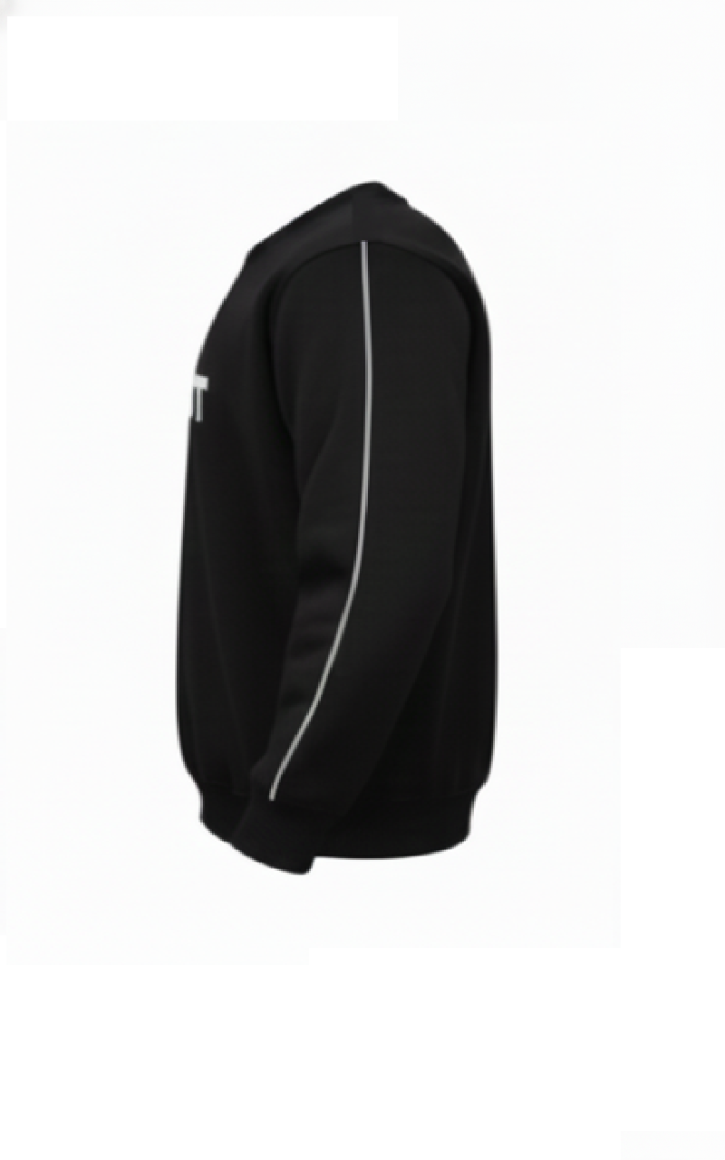 Rexot Fashion Premium Round Neck Solid Sweatshirt for Men Casual Sweat Shirt Full Sleeves Sweaters All Day Winter wear Black