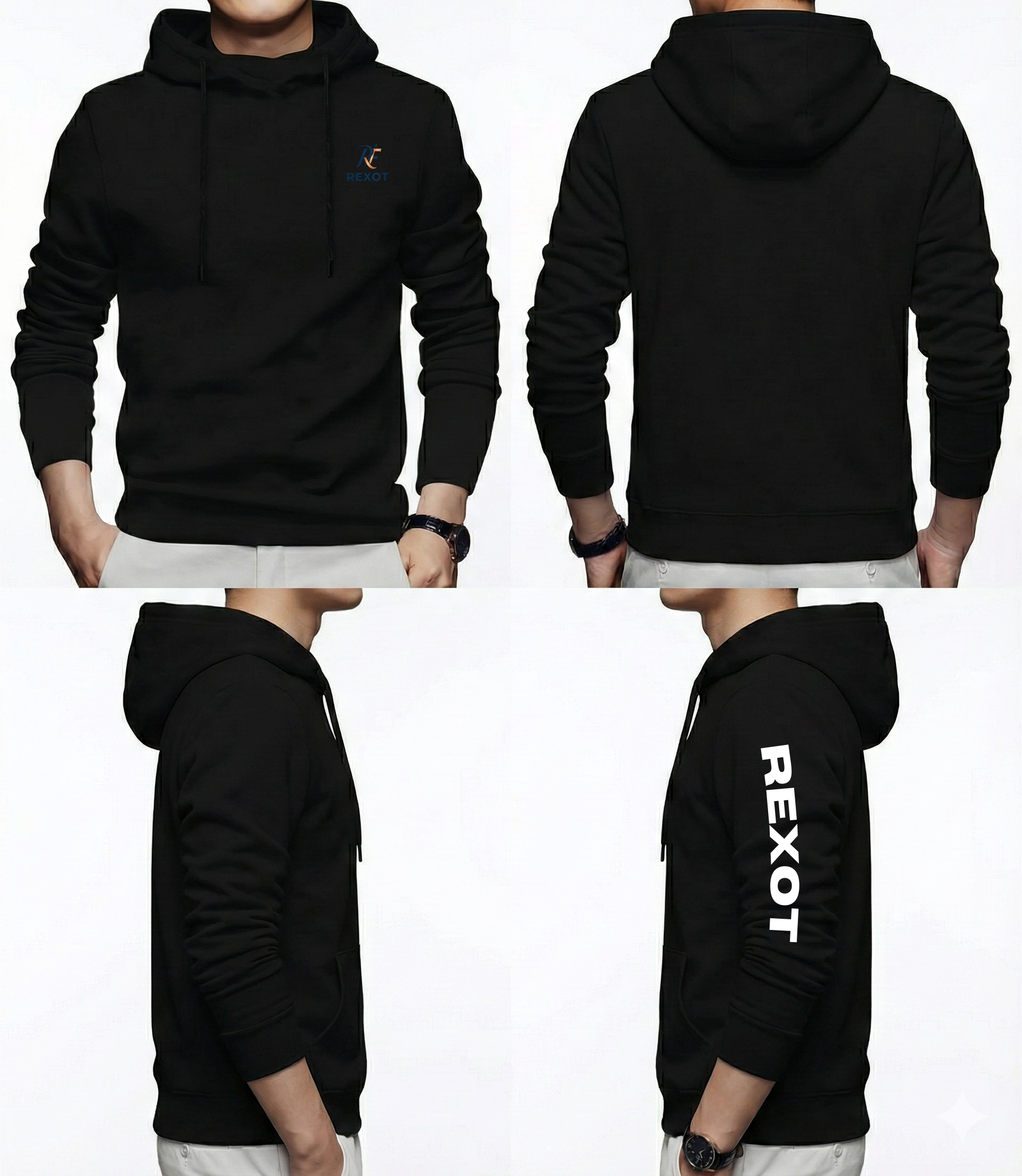 REXOT FASHION Urban Classic Hoodie  Everyday Comfort Hoodie
